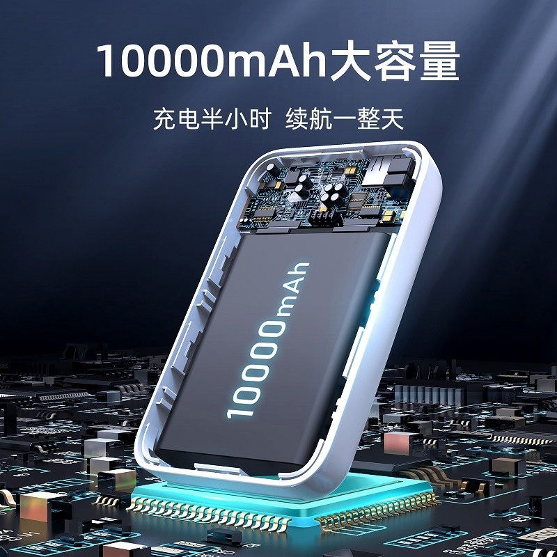 商品[国内直发] JOYROOM|机乐堂 JR-W020磁吸充电宝无线移动电源10000毫安时PD快充轻薄便携款商务外出应急充电宝 白色,价格¥323,第2张图片详细描述