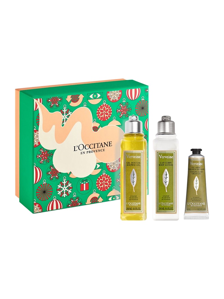 商品L'Occitane|L’OCCITANE欧舒丹 马鞭草洗护礼盒3件套 沐浴啫喱250ml+润肤露250ml+护手霜30ml,价格¥274,第10张图片详细描述