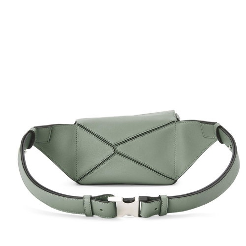 商品Loewe|【包税】LOEWE/罗意威 Puzzle系列 男士暗鼠尾草色经典小牛皮斜挎腰包0010651313,价格¥14347,第6张图片详细描述