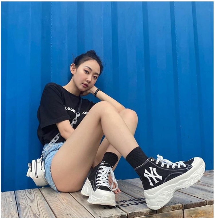 商品MLB|【享贝家】（国内现货）MLB Chunky High Low New York Yanker 高帮帆布鞋 黑 男女同款 32SHU1-111-D-50L（32SHU1-111-5-50L）G-LY,价格¥373,第6张图片详细描述