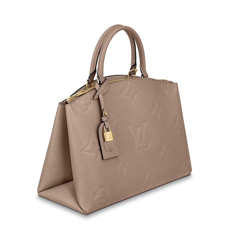商品Louis Vuitton|【预售十天】Louis Vuitton/路易威登 GRAND PALAIS系列 女士鸽子灰压纹粒面牛皮老花压花金扣金锁单肩斜挎手提包M48833,价格¥24671,第3张图片详细描述