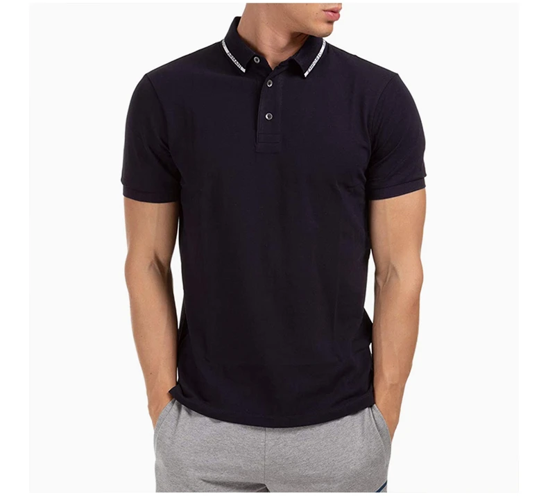 商品Emporio Armani|EMPORIO ARMANI 海军蓝色男士POLO衫 6H1FF4-1JPTZ-0929,价格¥787,第6张图片详细描述