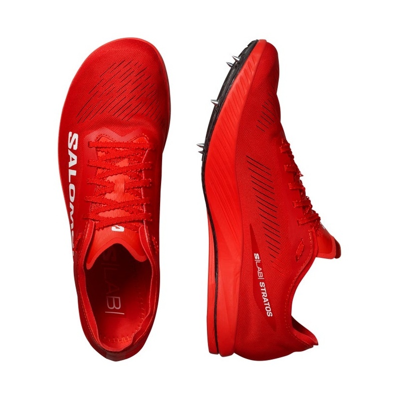 商品Salomon|Salomon萨洛蒙 S/LAB STRATOS系列男女通用火红色织物跑鞋,价格¥1468,第9张图片详细描述