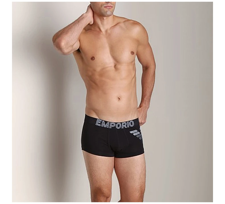 商品[国内直发] Emporio Armani|EMPORIO ARMANI 男士黑色弹力内裤 111866-4P745-00020,价格¥417,第5张图片详细描述