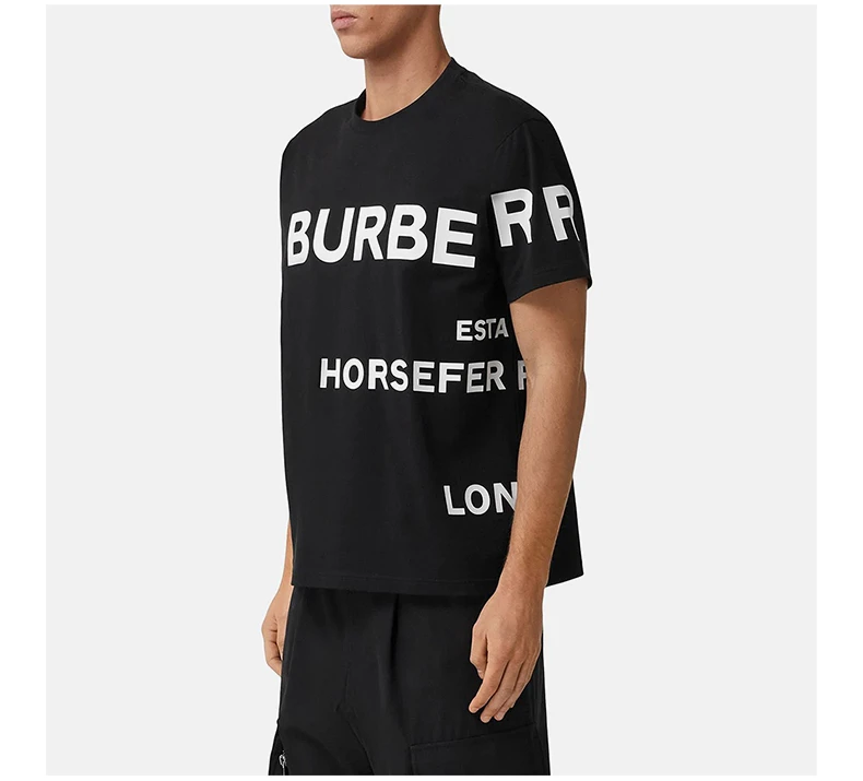 商品Burberry|BURBERRY 黑色男士T恤 8040694,价格¥1893,第7张图片详细描述