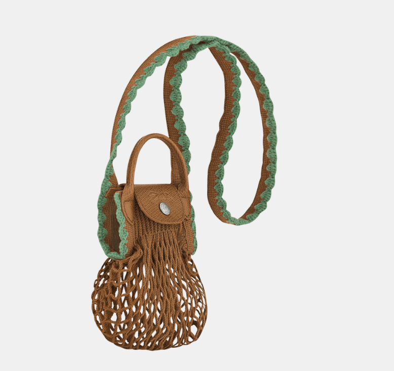 商品Longchamp|珑骧女士织物手提单肩包购物网袋多色大号/迷你（香港仓发货）,价格¥564,第21张图片详细描述