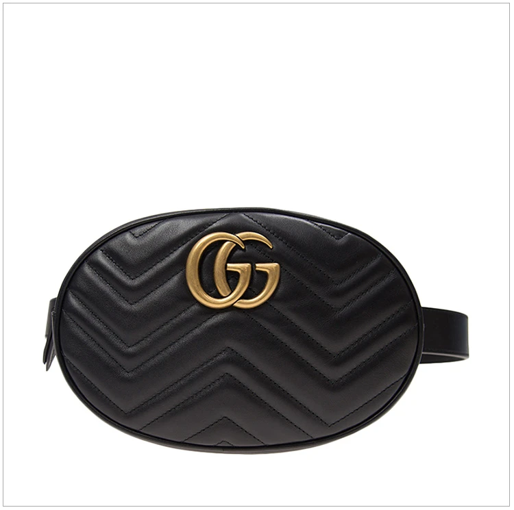 商品[国内直发] Gucci|GUCCI 黑色女士腰包 491294-DSVRT-1000,价格¥10612,第4张图片详细描述