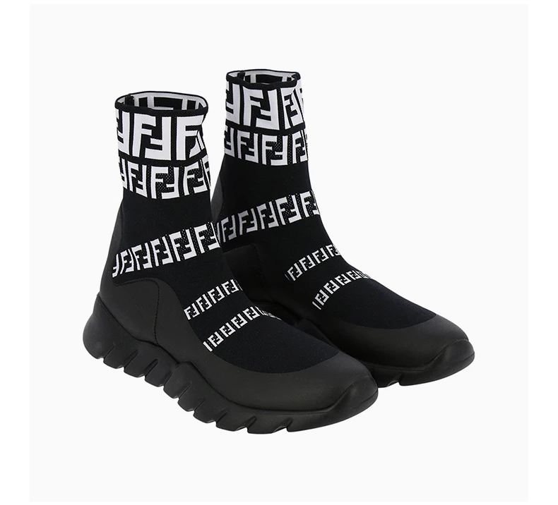 商品Fendi|FENDI 黑色男士运动鞋 7E1163-A3XH-F0Y68,价格¥3425,第8张��图片详细描述