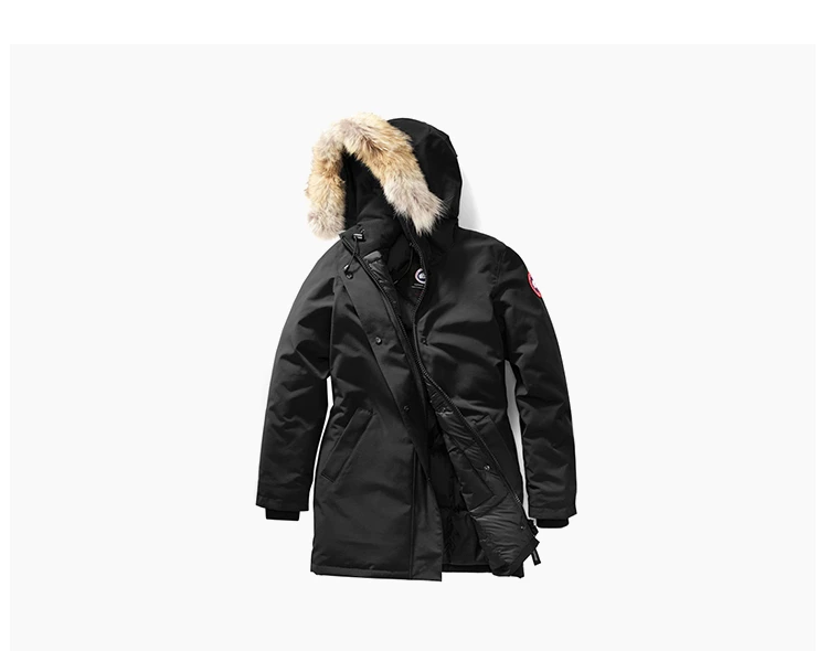 商品[国内直发] Canada Goose|CANADA GOOSE 黑色女士羽绒服 3037L-BLACK,价格¥7420,第14张图片详细描述