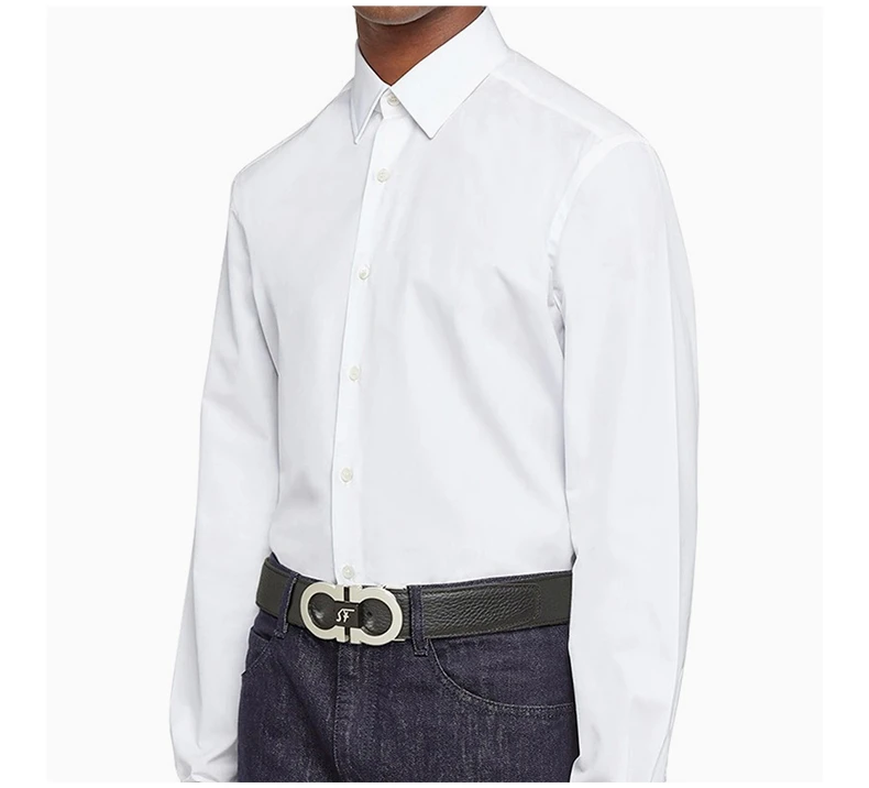 商品Salvatore Ferragamo|SALVATORE FERRAGAMO 男士黑色牛皮双面可调节腰带 67-0051-745866【包装随机，部分无包装盒】,价格¥2509,第6张图片详细描述