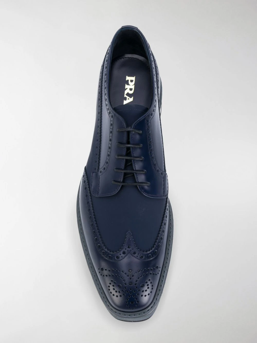 商品[国内直发] Prada|PRADA 男士深蓝色休闲皮鞋 2EG015-3H6T-F0216,价格¥5190,第2张图片详细描述