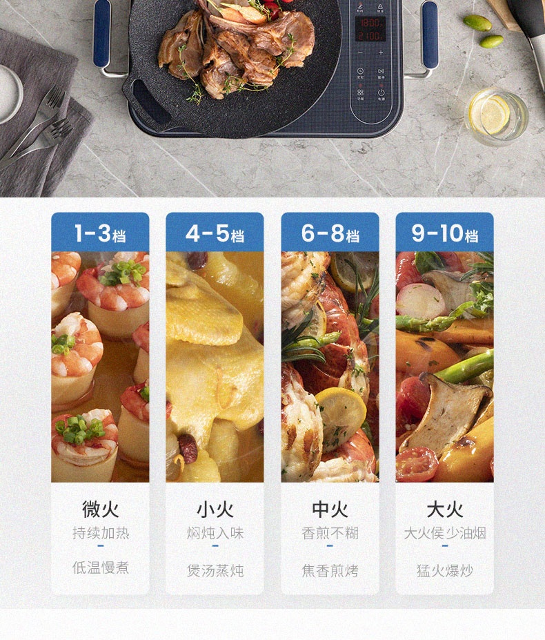 商品[国内直发] Morphy Richards|电磁炉MR8900家用小型多功能电磁灶炒菜火锅大功率智能电磁炉,价格¥468,第21张图片详细描述