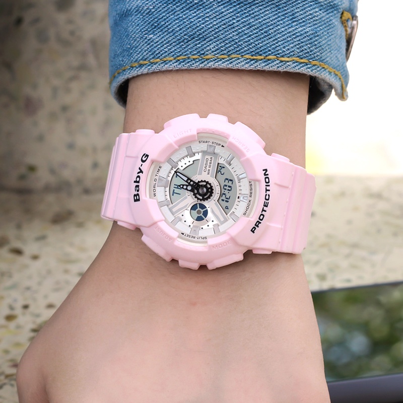 商品[国内直发] Casio|卡西欧潮流小粉表baby-g 防水女表,价格¥642,第1张图片详细描述
