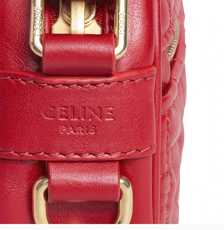 商品[国内直发] Celine|Celine 赛琳 红色色皮革女士单肩包 188363-BFH-27ED,价格¥6161,第7张图片详细描述