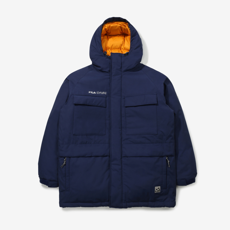 商品Fila|【享贝家】（国内发货）FILA斐乐 Explorer新款鹅绒工装保暖外套羽绒服藏 男女同款 蓝色/绿色 FS2DJD4E12XNAY  FS2DJD4E12XEGY  G-QD,价格¥683,第6张图片详细描述