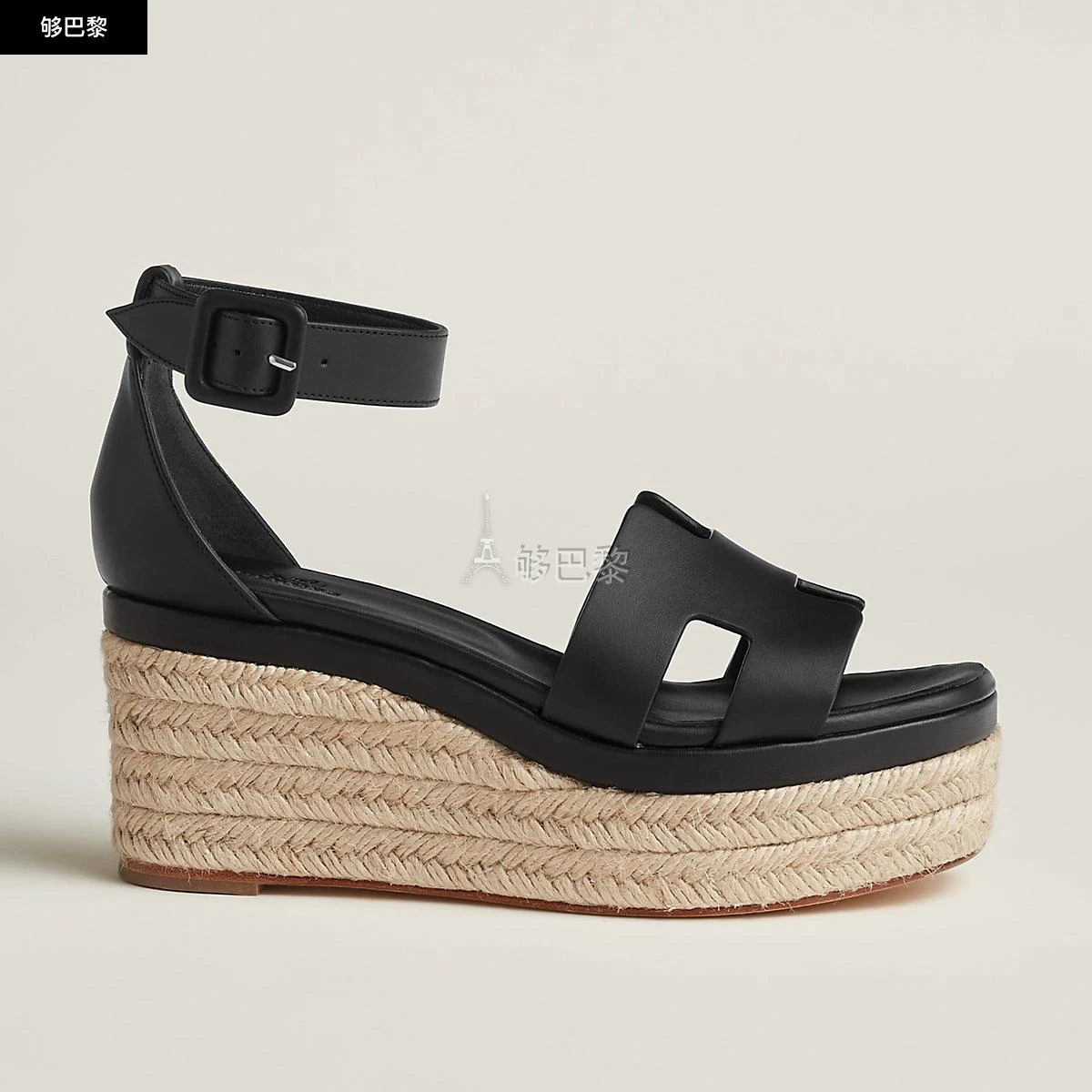 商品Hermes|【预售】 爱马仕 24秋冬 女士 厚底鞋 Espadrilles Elda H231307Z 02350,价格¥6659,第6张图片详细描述