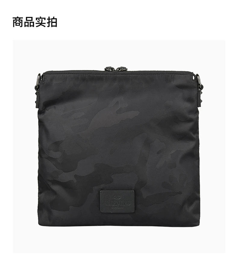 商品Valentino|VALENTINO 黑色男士斜挎包 PY2B0579-NAI-0NO,价格¥3907,第4张图片详细描述