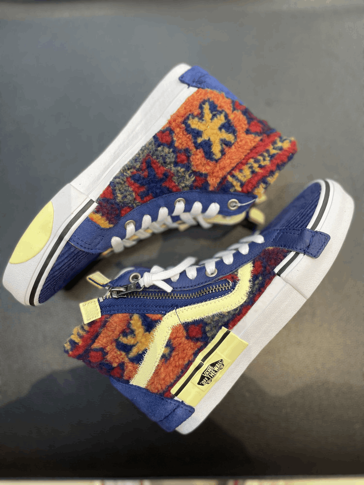 商品Vans|【韩国直邮|包邮包税】万斯[VANS] Sk8-Hi Reissue Cap # Multi Mix 男女共用鞋 #navy peony (VN0A3WM1ABG),价格¥407,第6张图片详细描述
