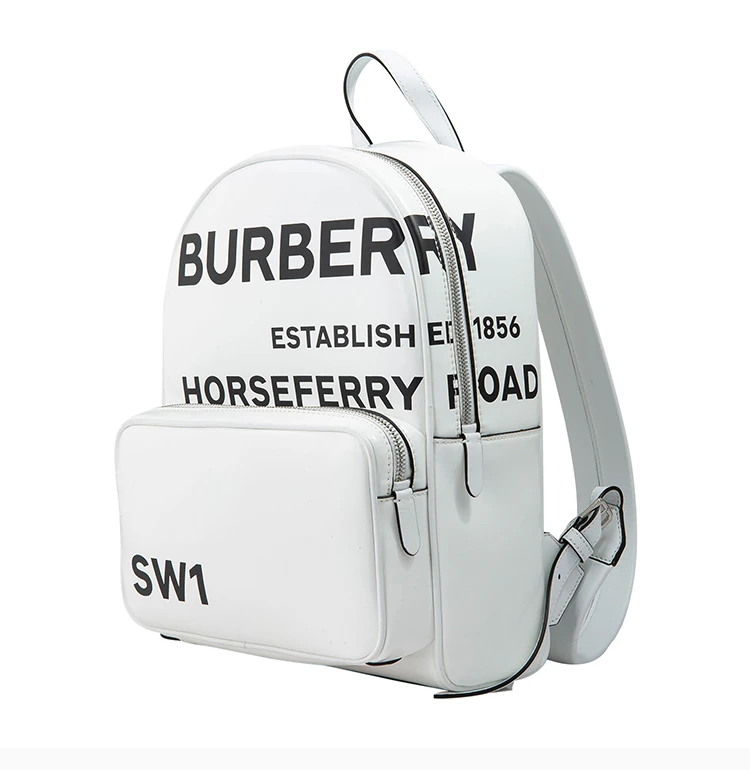 商品[国内直发] Burberry|Burberry 博柏利 女士Horseferry印花涂层帆布背包 8023039,价格¥7579,第5张图片详细描述