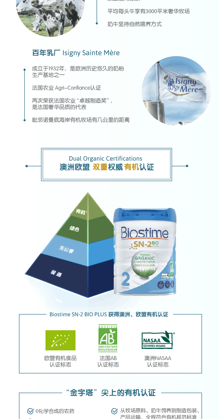 商品Biostime|澳版Biostime合生元 婴幼儿奶粉 2段 800g/罐（澳洲直邮发货）,价格¥472,第6张图片详细描述