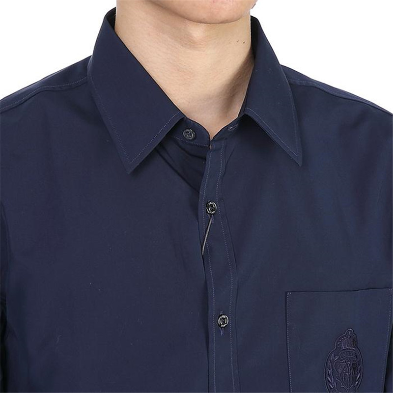 商品[国内直发] Gucci|GUCCI 古驰 男士海军蓝色衬衫 368681-21131-4240,价格¥2251,第5张图片详细描述