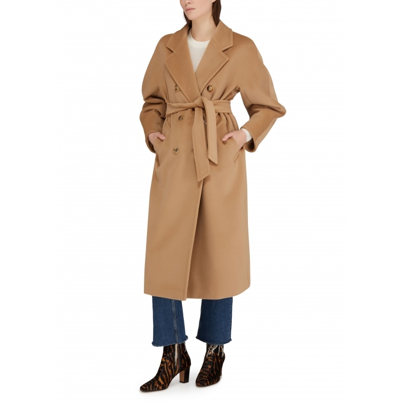 商品Max Mara|麦丝玛拉 女士驼色羊毛女士大衣101801 MAX353T5BE1（三色可选）,价格¥18768,第6张图片详细描述