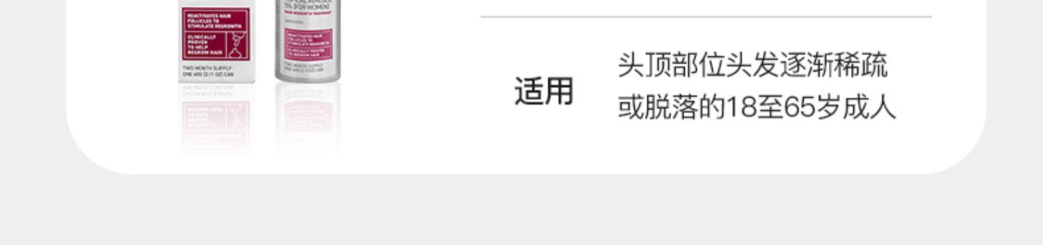 商品Rogaine|BOSLEY生发液米诺地尔酊5%男生喷雾剂增发密发防脱育发液长发剂,价格¥238,第13张图片详细描述