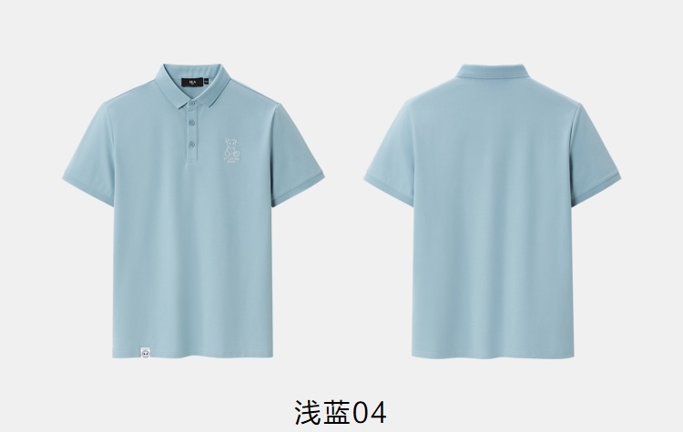 商品[国内直发] HLA|HLA/海澜之家绣花透气短袖polo衫2022夏新款亲肤微弹短袖T恤男,价格¥147,第16张图片详细描述