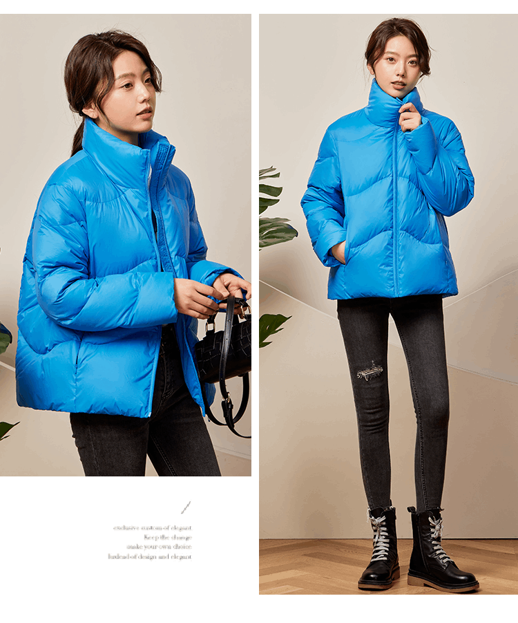 商品[国内直发] ROBINHOOD|罗宾汉立领轻薄时尚羽绒服-R228Y5419-蓝色,价格¥281,第8张图片详细描述