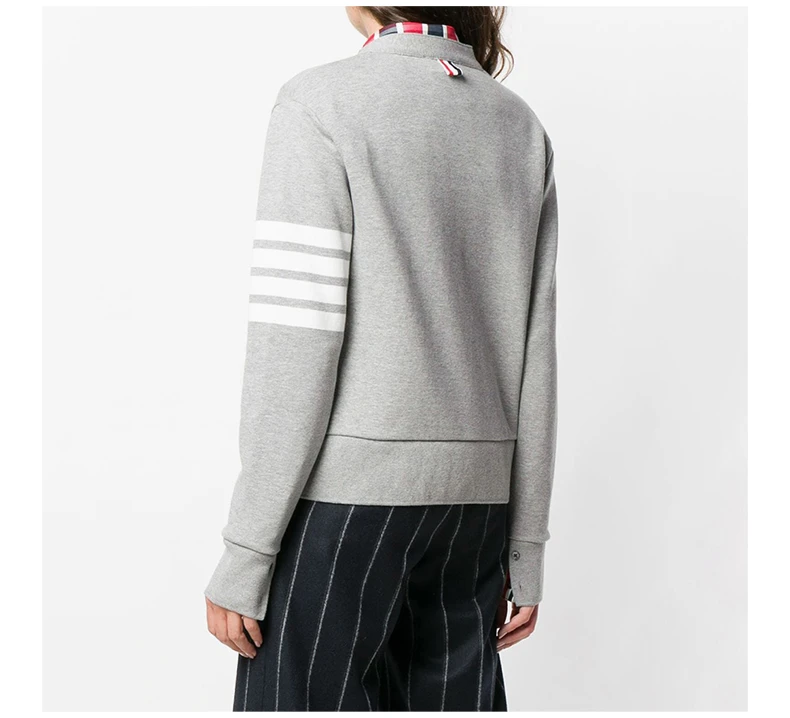 商品Thom Browne|THOM BROWNE 灰色女士针织衫/毛衣 FJT069A-00535-055,价格¥4285,第6张图片详细描述