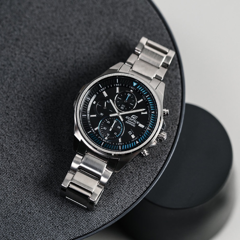 商品[国内直发] Casio|卡西欧手表EDIFICE轻薄系列，人造蓝宝石玻璃镜面 100米防水功能,价格¥1153,第2张图片详细描述