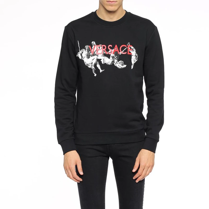 商品Versace|VERSACE/范思哲 男士黑色卫衣,价格¥2230,第1张图片详细描述