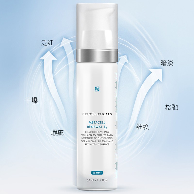 商品SkinCeuticals|SKINCEUTICALS修丽可 烟酰胺B3多效修护乳50ml,价格¥665,第5张图片详细描述