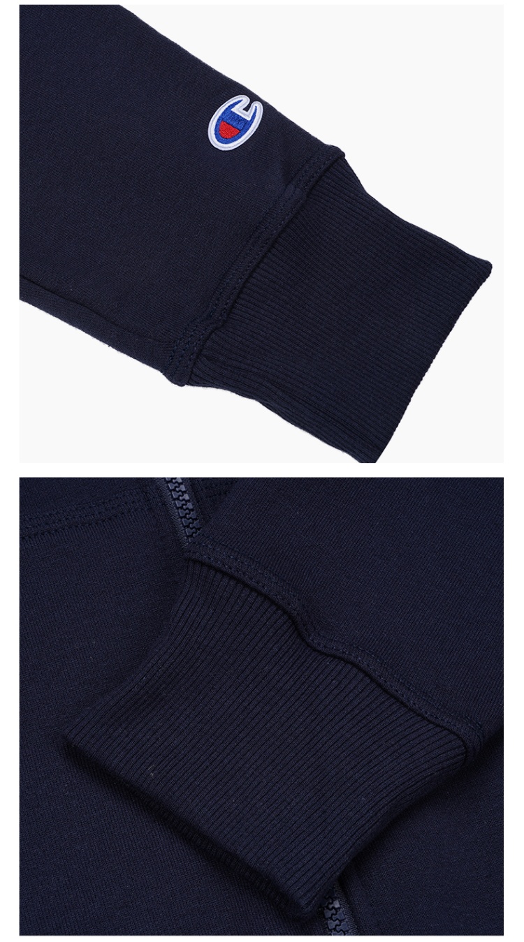 商品CHAMPION|冠军左胸草写小logo连帽拉链卫衣外套【M】GF91H-Y08160,价格¥378,第37张图片详细描述