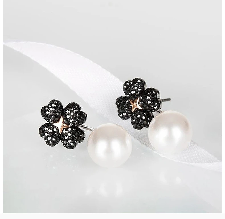 商品[国内直发] Swarovski|SWAROVSKI 黑色女士耳环 5389161,价格¥476,第4张图片详细描述