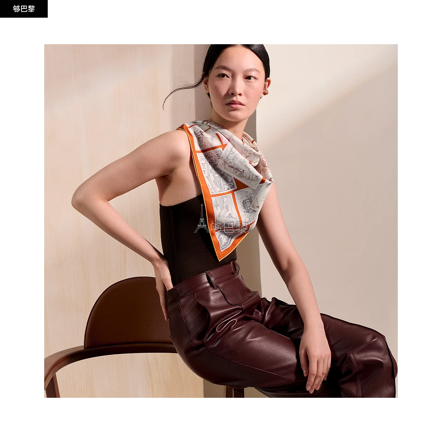 商品Hermes|【预售】 爱马仕 25春夏 女士 丝巾 Carré 90 Le Philatéliste du Faubourg H004205S 11 ,价格¥5999,第2张图片详细描述