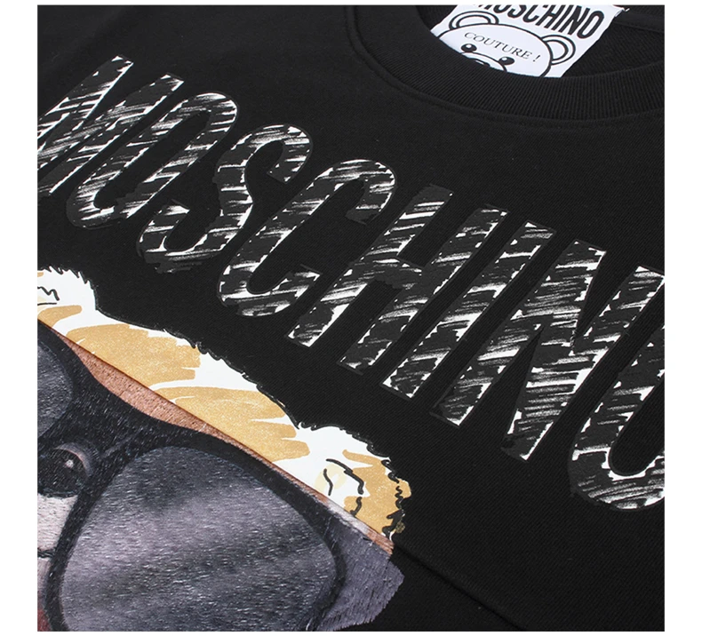 商品[国内直发] Moschino|MOSCHINO 黑色女士卫衣/帽衫 EV1713-5527-3555,价格¥1082,第8张图片详细描述
