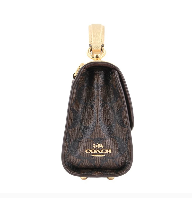 商品Coach|COACH 女士拼色PVC配皮单肩包 C1441IMS5V,价格¥1277,第8张图片详细描述