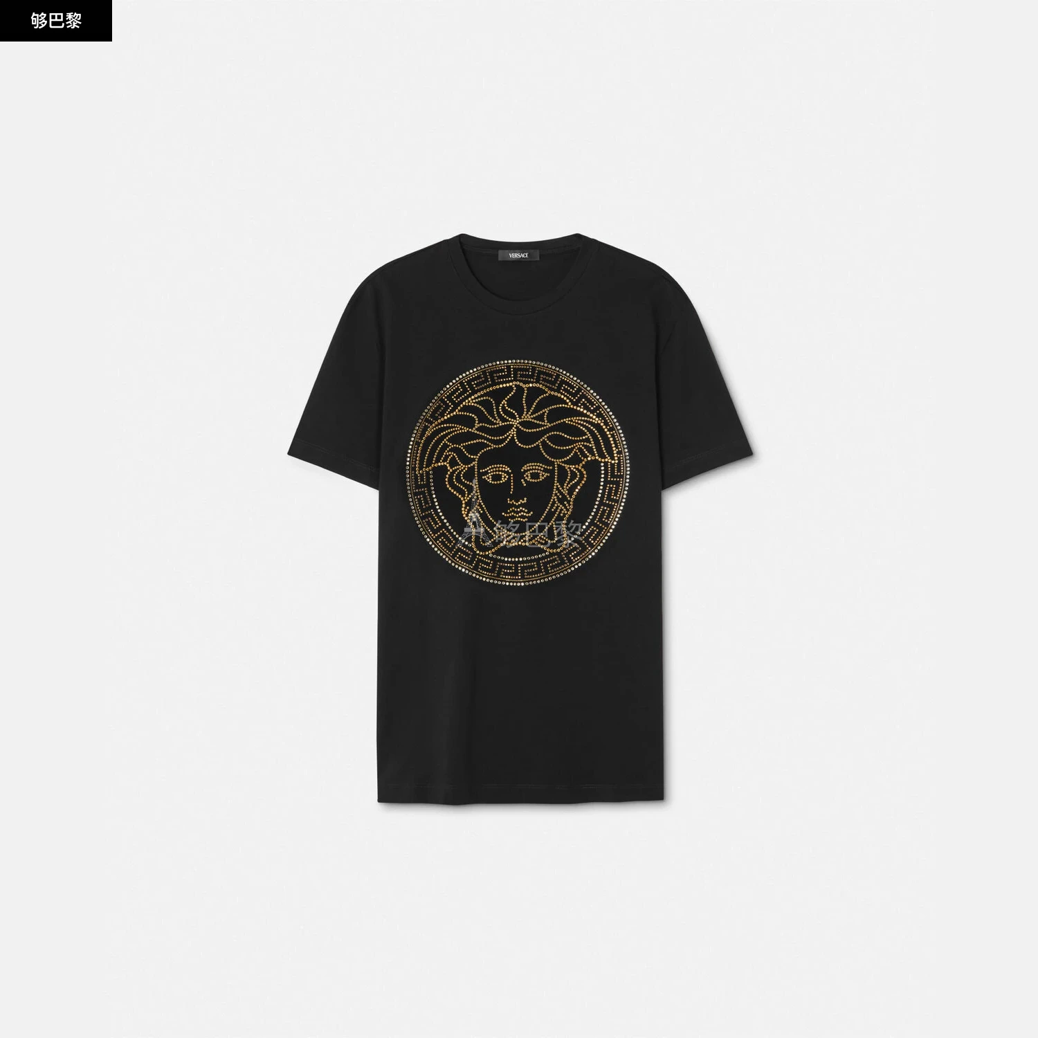 商品Versace|【预售】 范思哲 25春夏 男士 短袖T恤 水晶 Medusa T 恤 1013944-1A08491_1B000 ,价格¥6255,第2张图片详细描述
