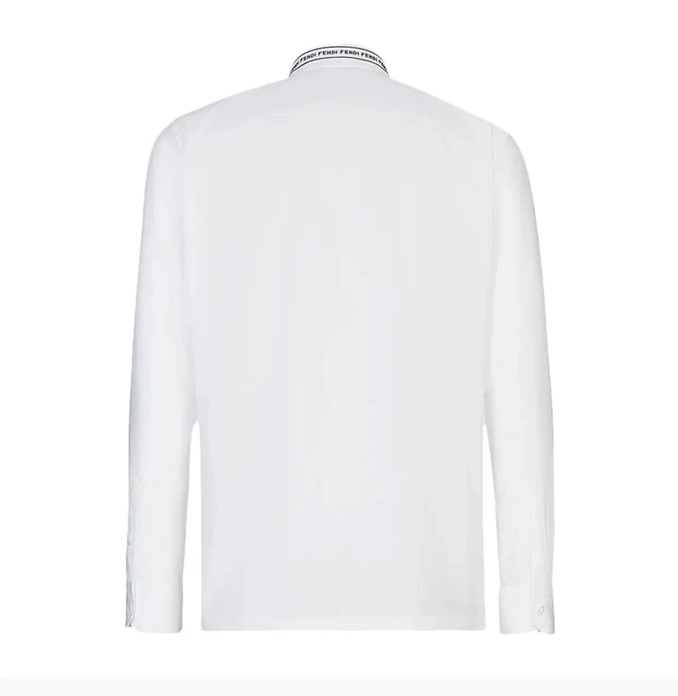 商品Fendi|Fendi 男士白色徽标长袖衬衫 FS0896-AC2N-F0QA0,价格¥3124,第7张图片详细描述