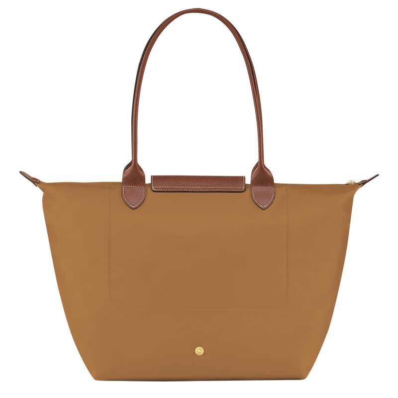 商品Longchamp|LONGCHAMP/珑骧 女士深蓝色帆布金色五金按扣拉链开合大号托特包,价格¥935,第13张图片详细描述