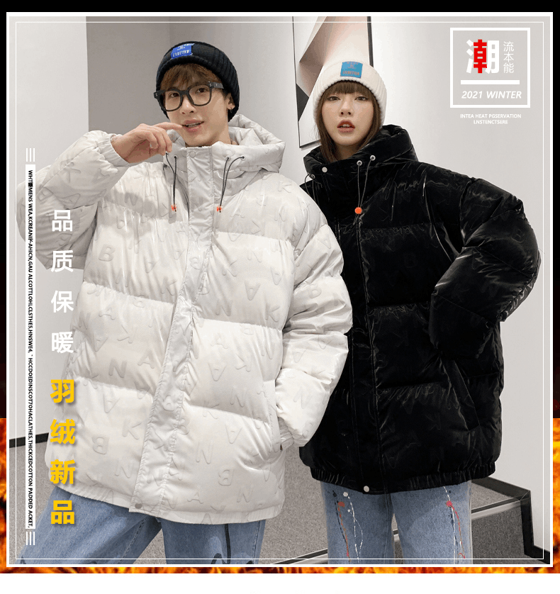 商品[国内直发] ROBINHOOD|罗宾汉时尚加厚保暖羽绒服-R028Y5007-黑色,价格¥303,第6张图片详细描述