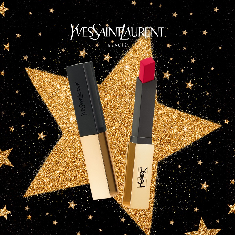 商品Yves Saint Laurent|YSL圣罗兰「细管」哑光纯口红 小金条唇膏2.2g,价格¥277,第4张图片详细描述