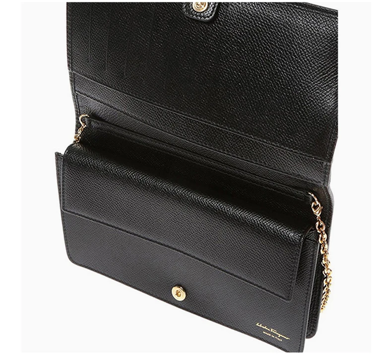 商品Salvatore Ferragamo|Salvatore Ferragamo 菲拉格慕 Vara系列黑色牛皮女士包袋 22-C916-0673771,价格¥3446,第5张图片详细描述