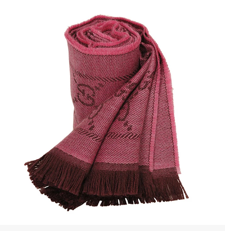 商品[国内直发] Gucci|GUCCI 玫红色女士围巾 133483-3G200-5573,价格¥2596,第8张图片详细描述