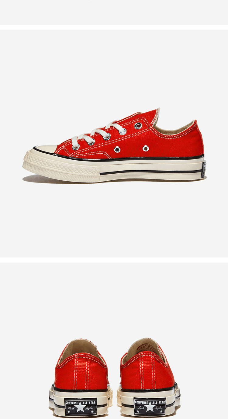 商品Converse|【Brilliant|包邮包税】匡威 CHUCK 70 OX  休闲鞋 帆布鞋  A06527C FEVER DREAM/EGRET/BLACK,价格¥266,第4张图片详细描述