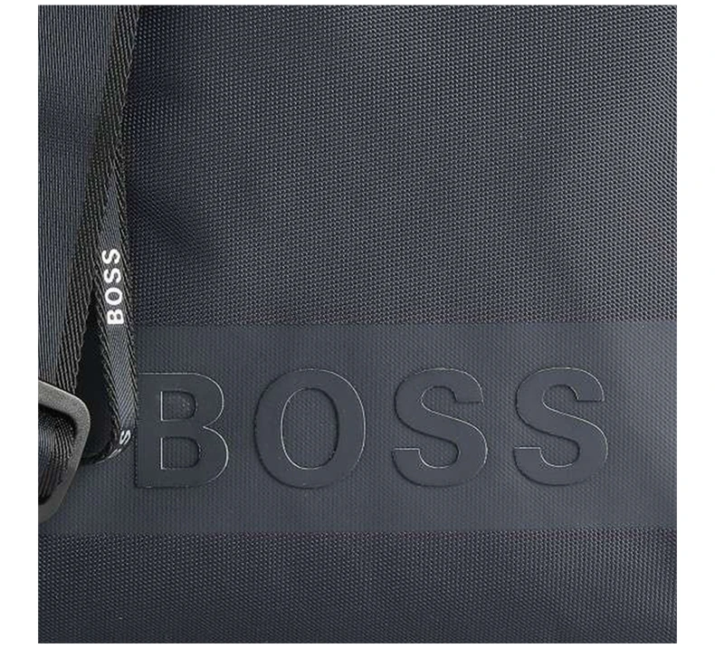 商品[国内直发] Hugo Boss|HUGO BOSS 男士海军蓝色聚酰胺单肩斜挎包 50466416-409,价格¥844,第8张图片详细描述