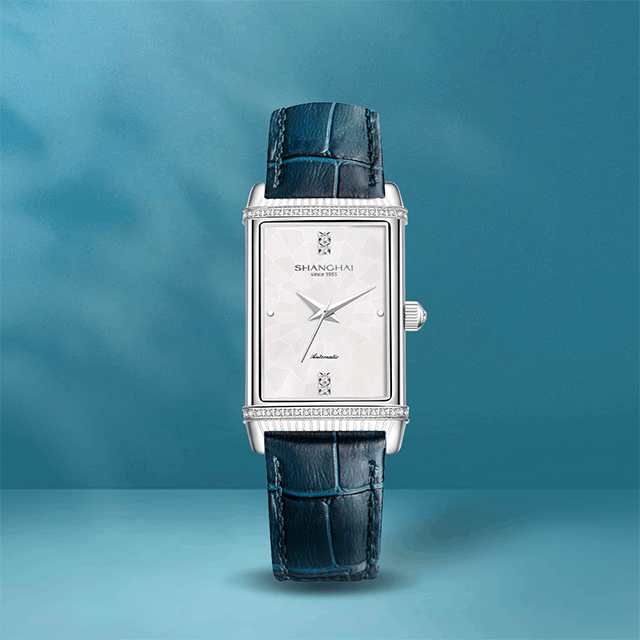 商品[国内直发] SHANGHAI WATCH|大都会系列镜耀 单层镶石 自动上链机械女士腕表,价格¥2737,第8张图片详细描述