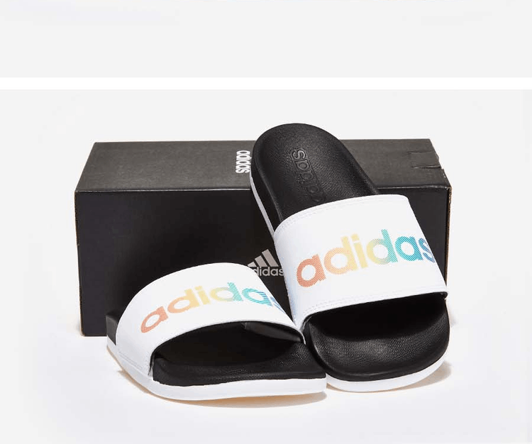 商品Adidas|【韩国直邮|包邮包税】阿迪达斯 ADILETTE COMFORT  凉鞋 沙滩鞋 拖鞋  H02488 CBLACK/FTWWHT/CBLACK,价格¥245,第3张图片详细描述