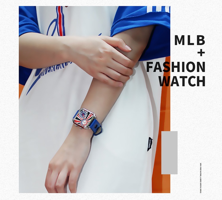 商品[国内直发] MLB|MLB美职棒 大联盟微章两地时间防水石英手表 YH006,价格¥311,第6张图片详细描述